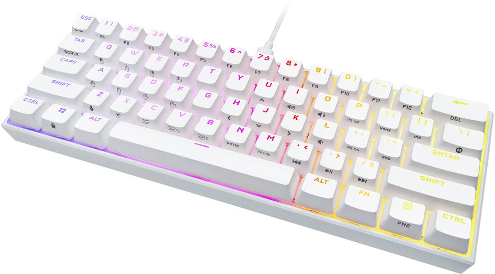White 60% Mechanical Gaming Keyboard O9085