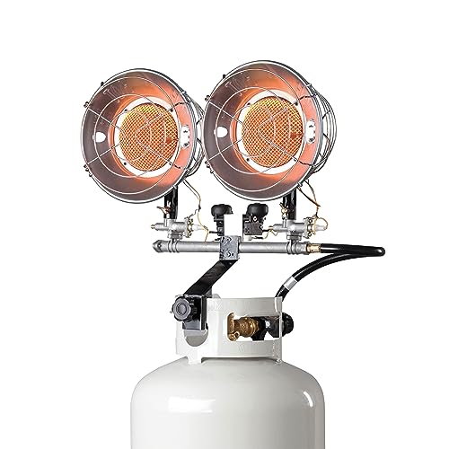 Double Tank Top Outdoor Propane Heater O56034
