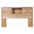 Queen Bookcase Headboard Antique Alder P80151
