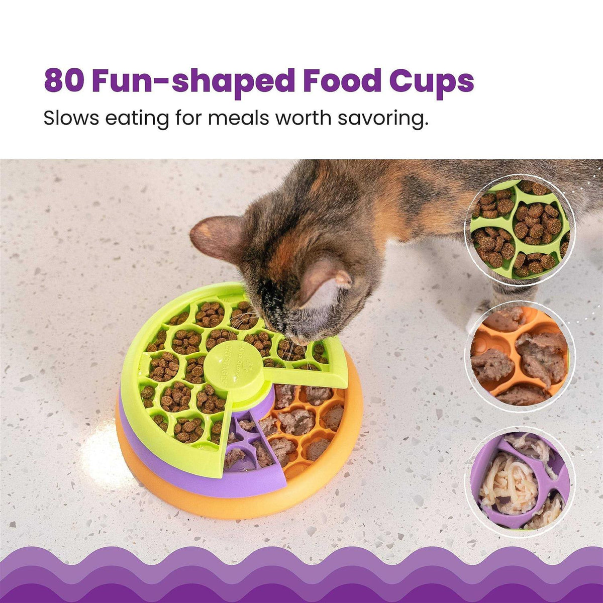 Multilayered Fun Puzzle Cat Feeder K7033