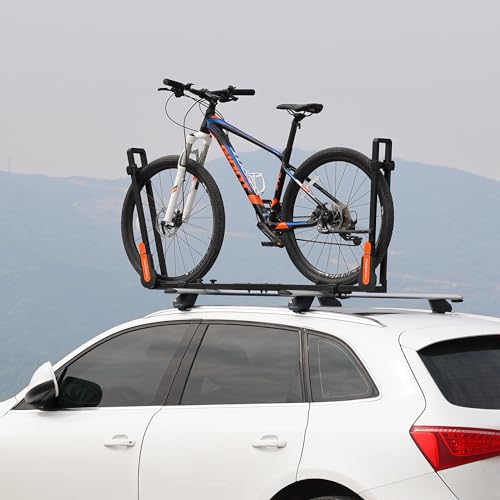 Folding Hitch Bike Rack, Heavy Duty Bicycle Carrier Platform, 2-Bike Capacity F71218