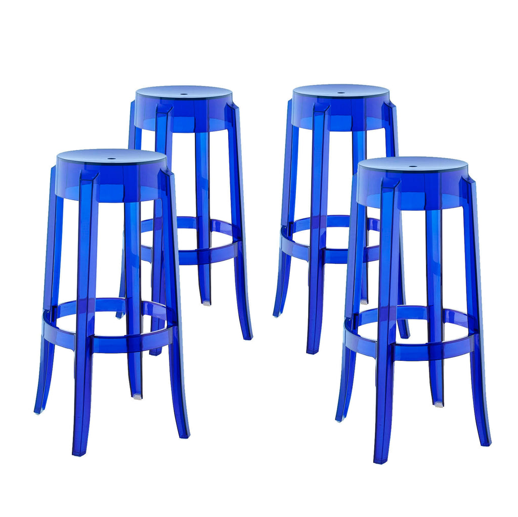 Blue Set of 4 Bar Stool R8570
