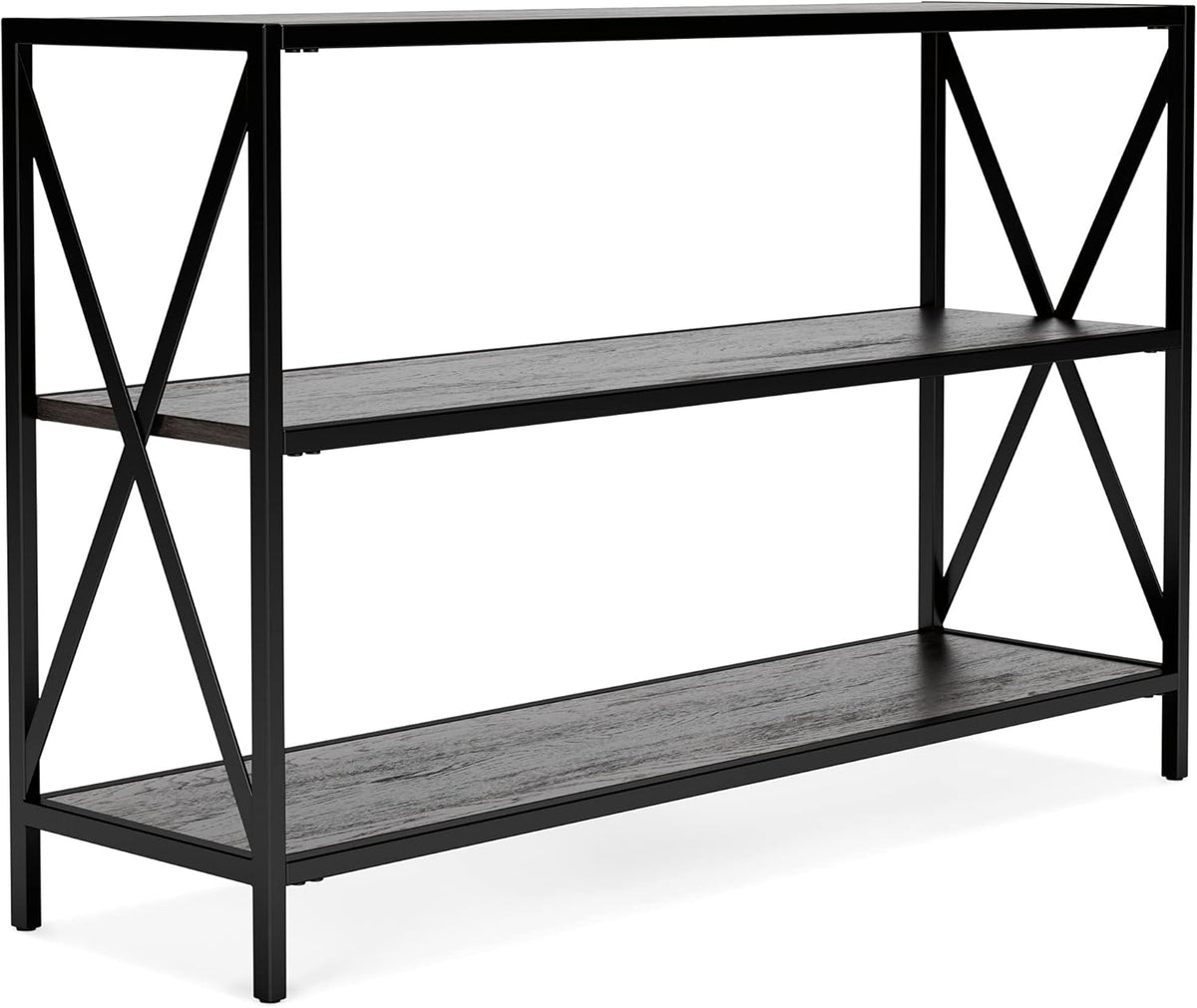Black 3-Tier Bookcase W8844