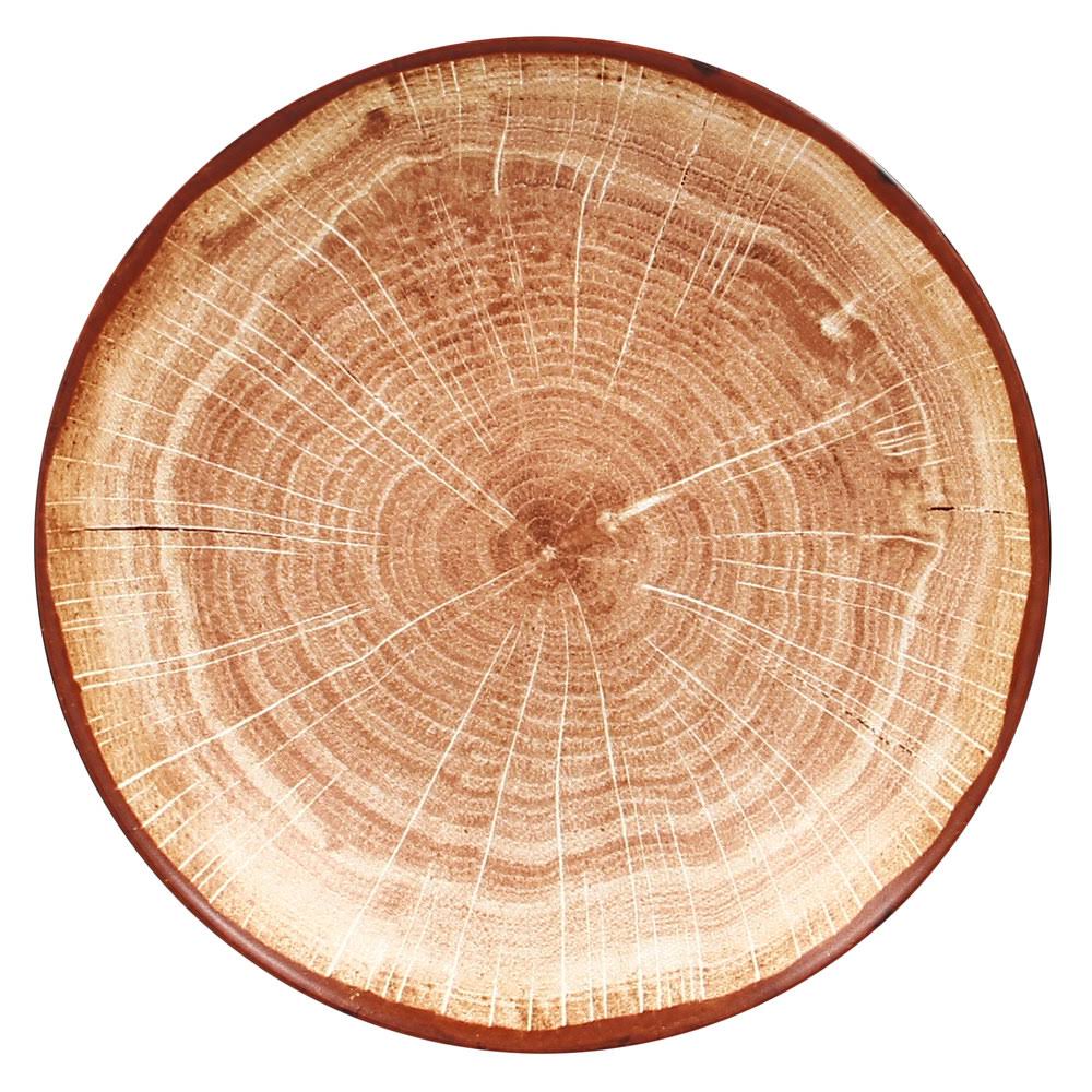 Timber Brown Porcelain Deep Coupe Plate A499404