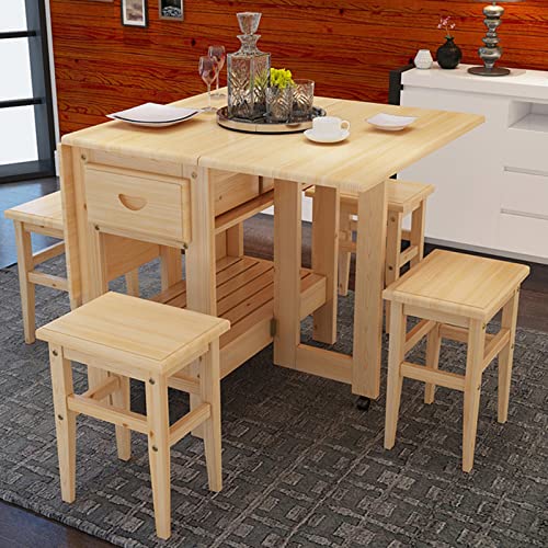 Drop Leaf Dining Table with Wheels A959