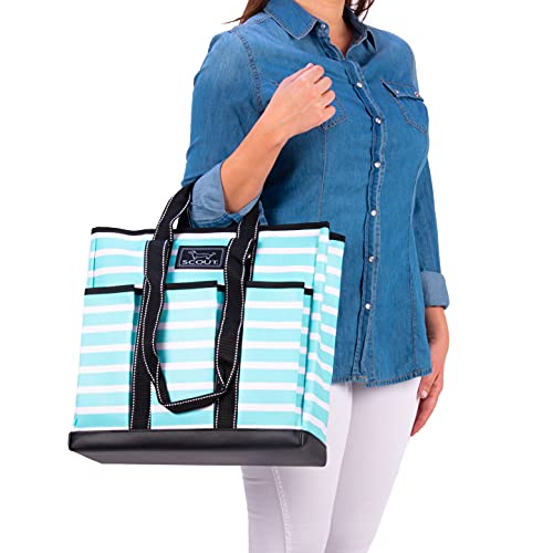 Large Work Tote Bag with 6 Exterior Pockets E41737