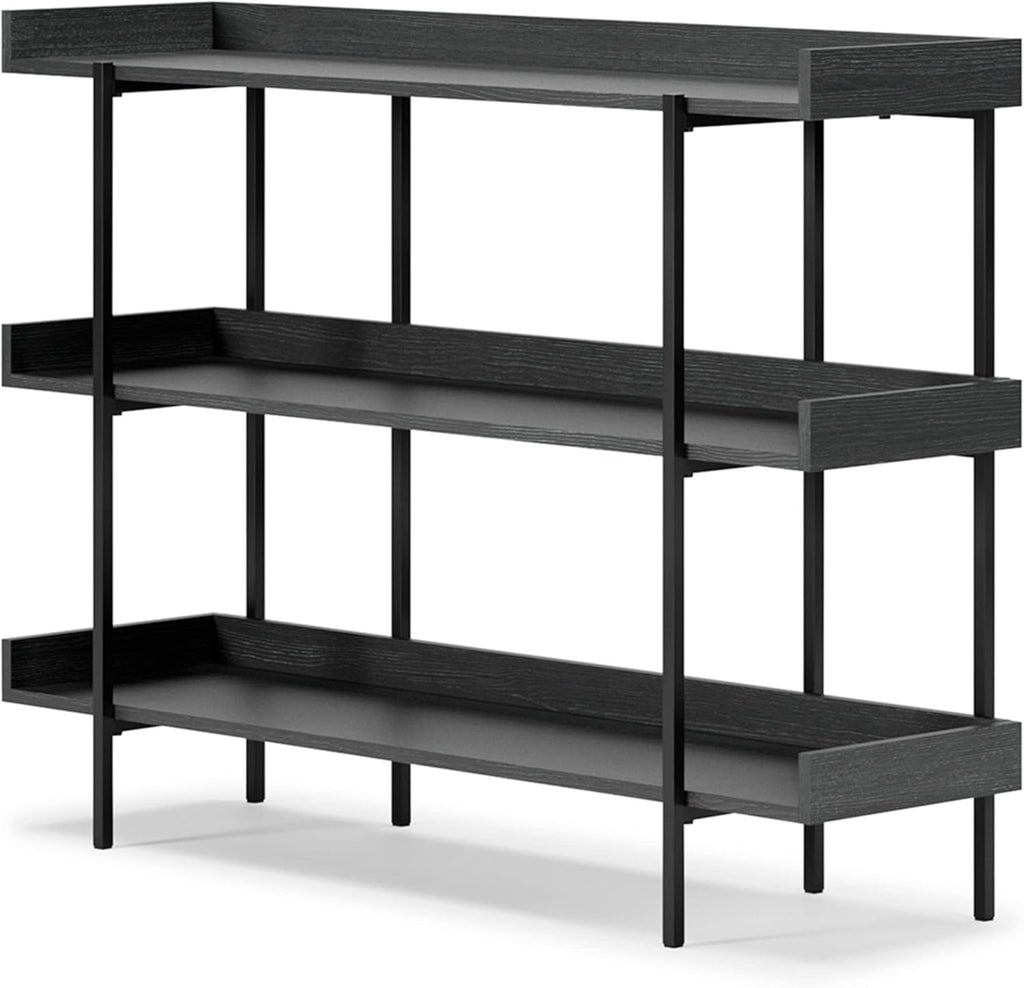 Black 3-Tier Bookcase W8844