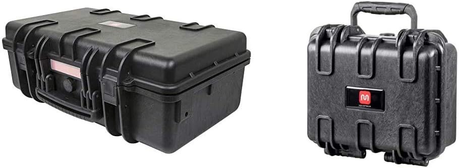 Black Weatherproof Shockproof Hard Case with Wheels I205