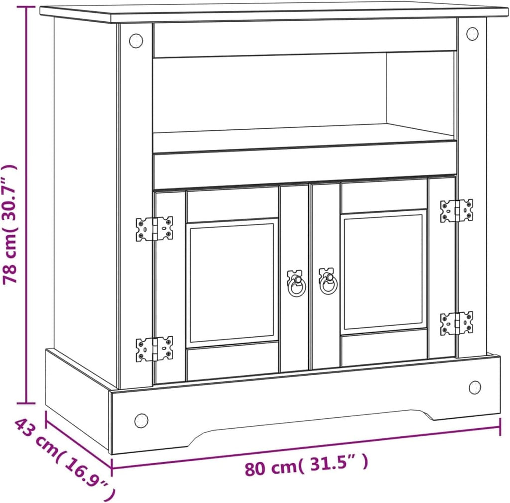 TV Stand Mexican Pine O47724