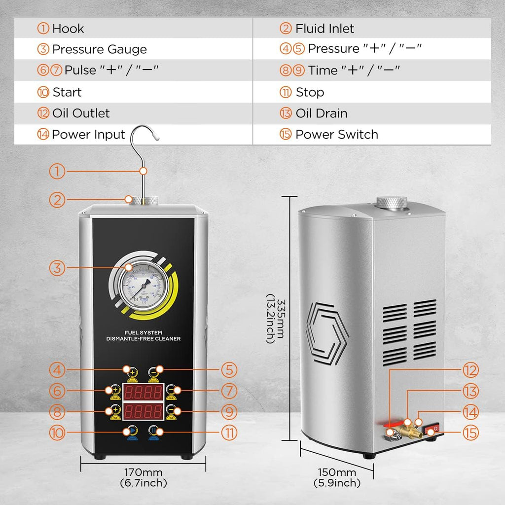 Car Fuel Injector Cleaner with Built-in Air Pump Q686050