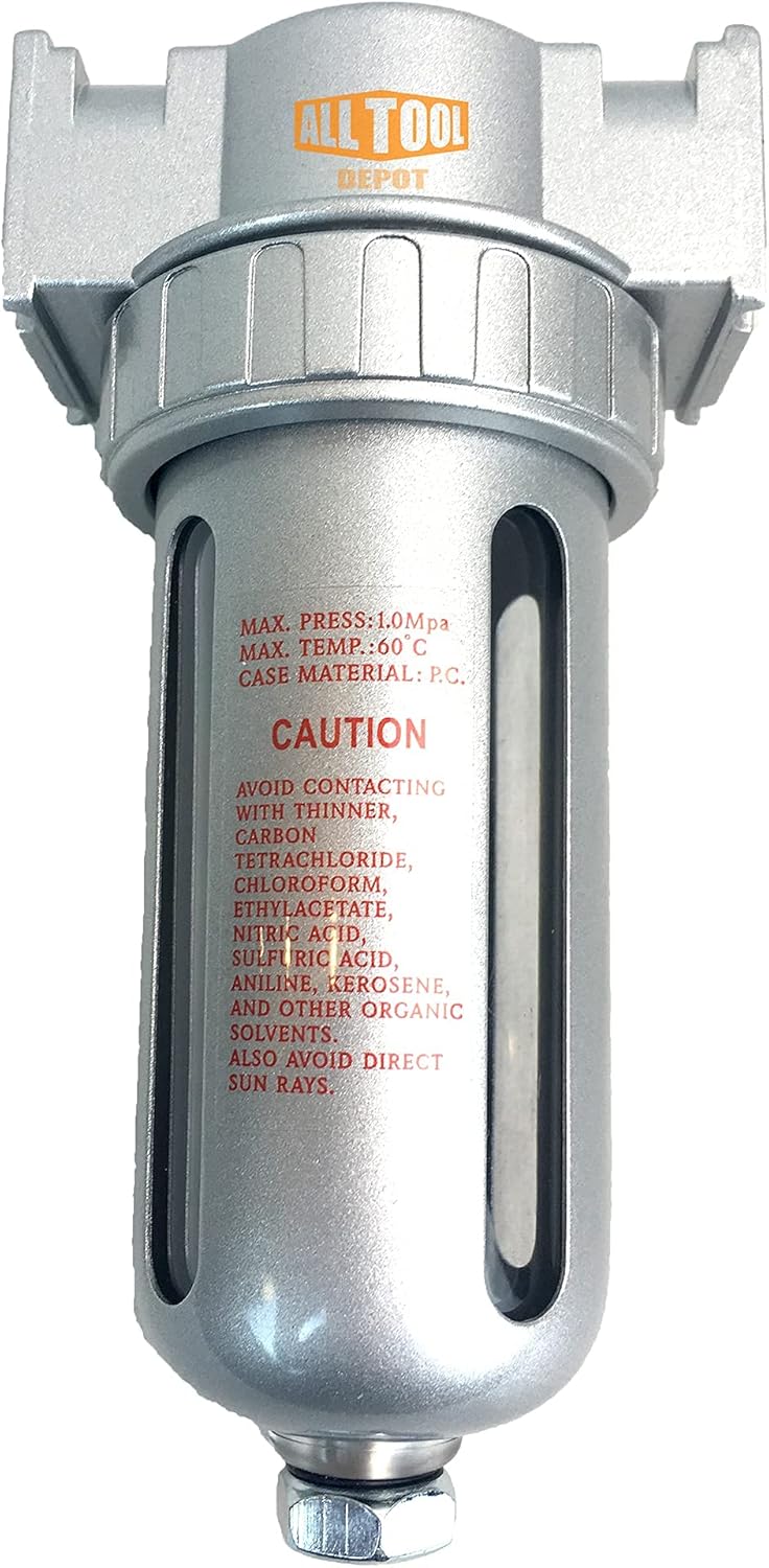 3/4 NPT Compressed Air In Line Filter Dryer Moisture Water Separator Pack of 2 J9607