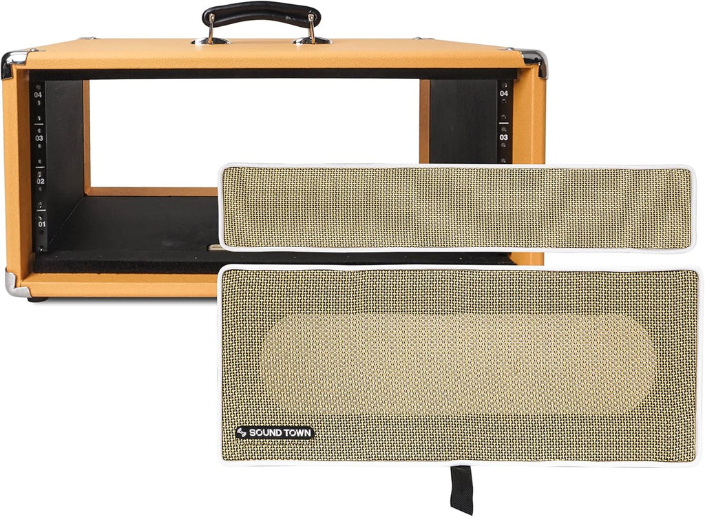 2U Amp Rack Case with Dust Cover and Kickstand Y45425