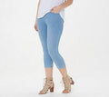 Light Wash Slim Waist Capri Jegging Y705178