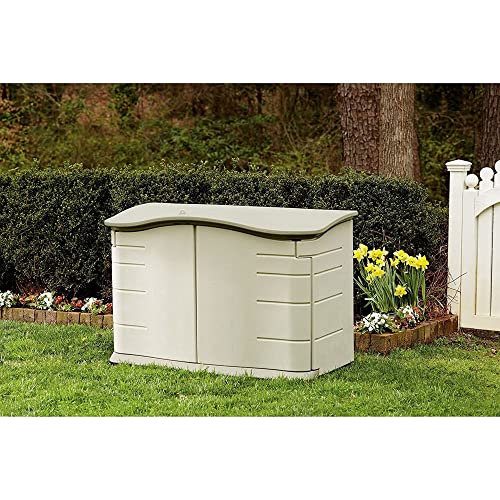 Beige/Brown Resin Outdoor Storage Shed (4.5 x 3 Ft) O237