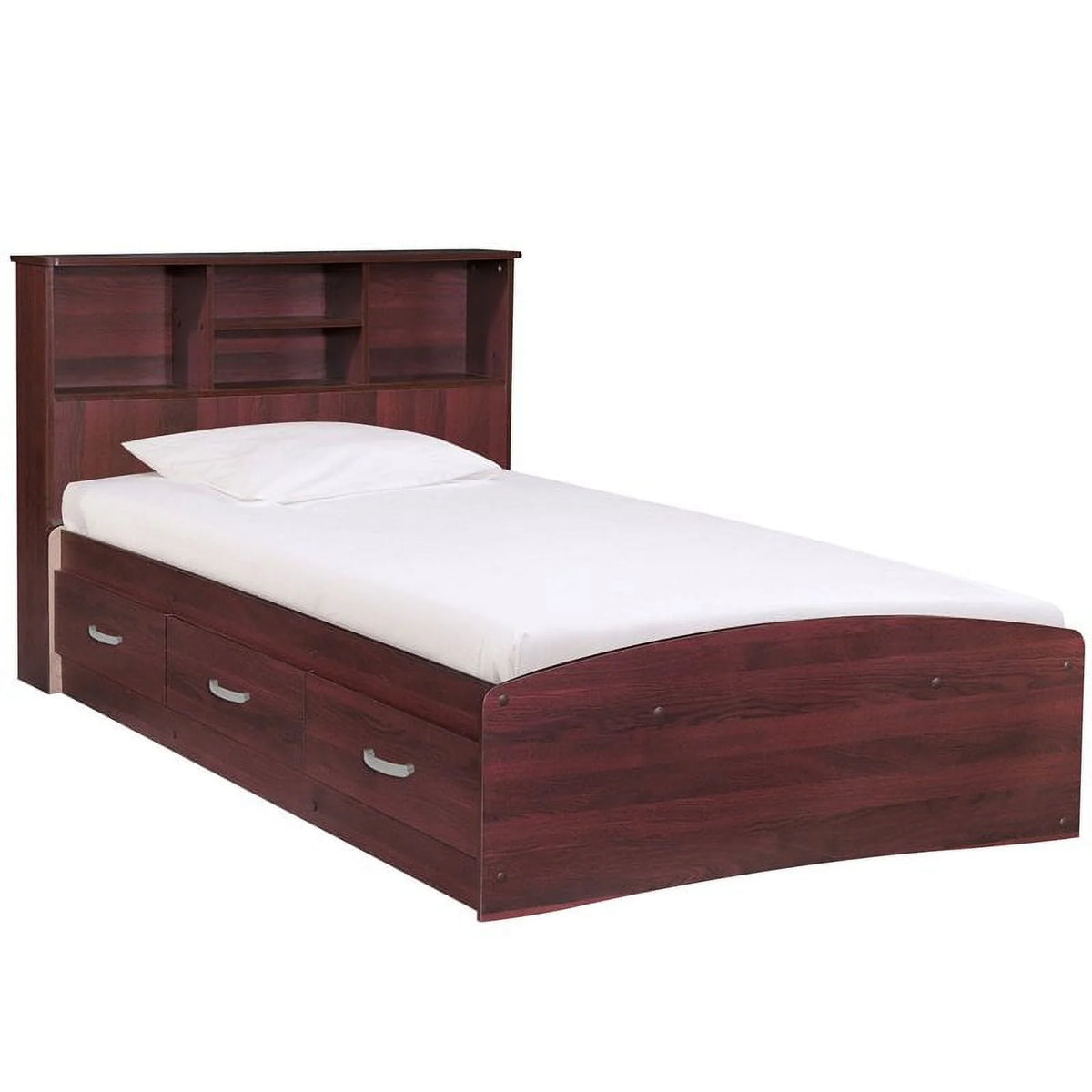 3-Piece Set with Twin Bed Dresser with Lock and Nightstand in Black R772121