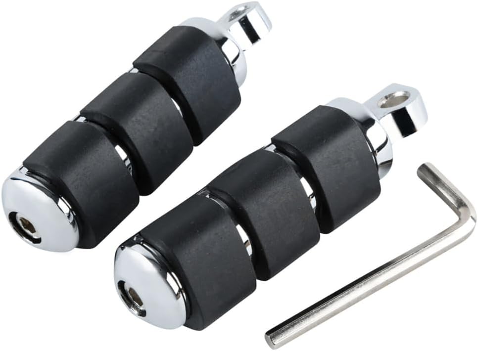 1-1/4" 32mm Chrome Aluminum Motorcycle Engine Guard Foot Pegs Mount V97165