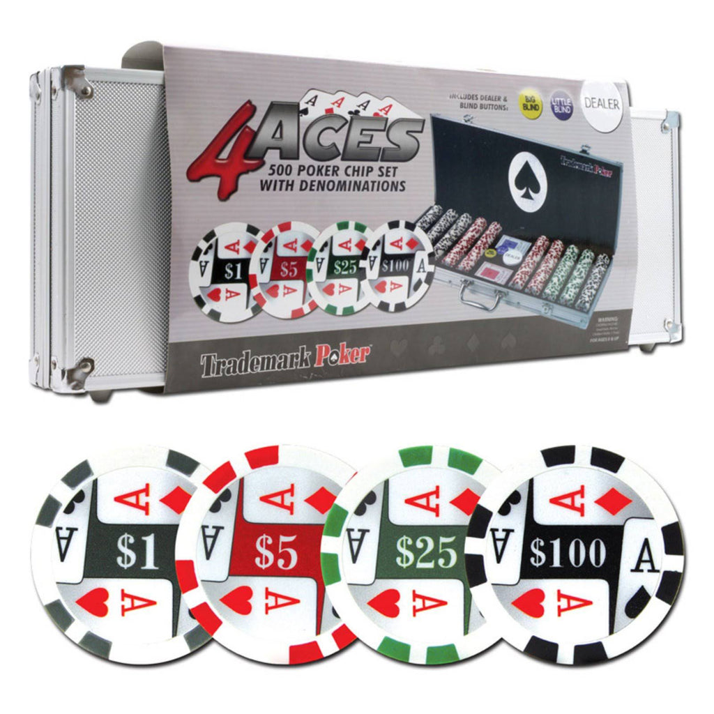 500 11.5g Poker Chip Set with Aluminum Case O101