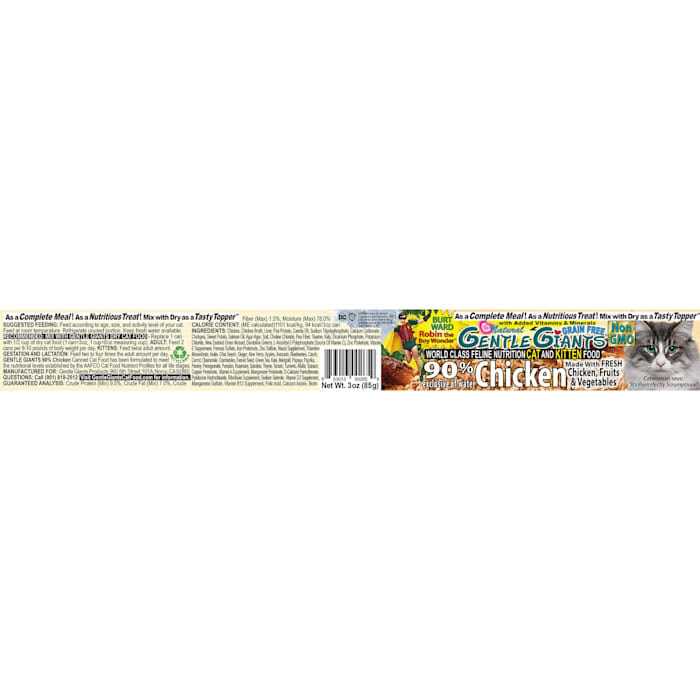 Natural Non-GMO Chicken Cat & Kitten Can Food F761475