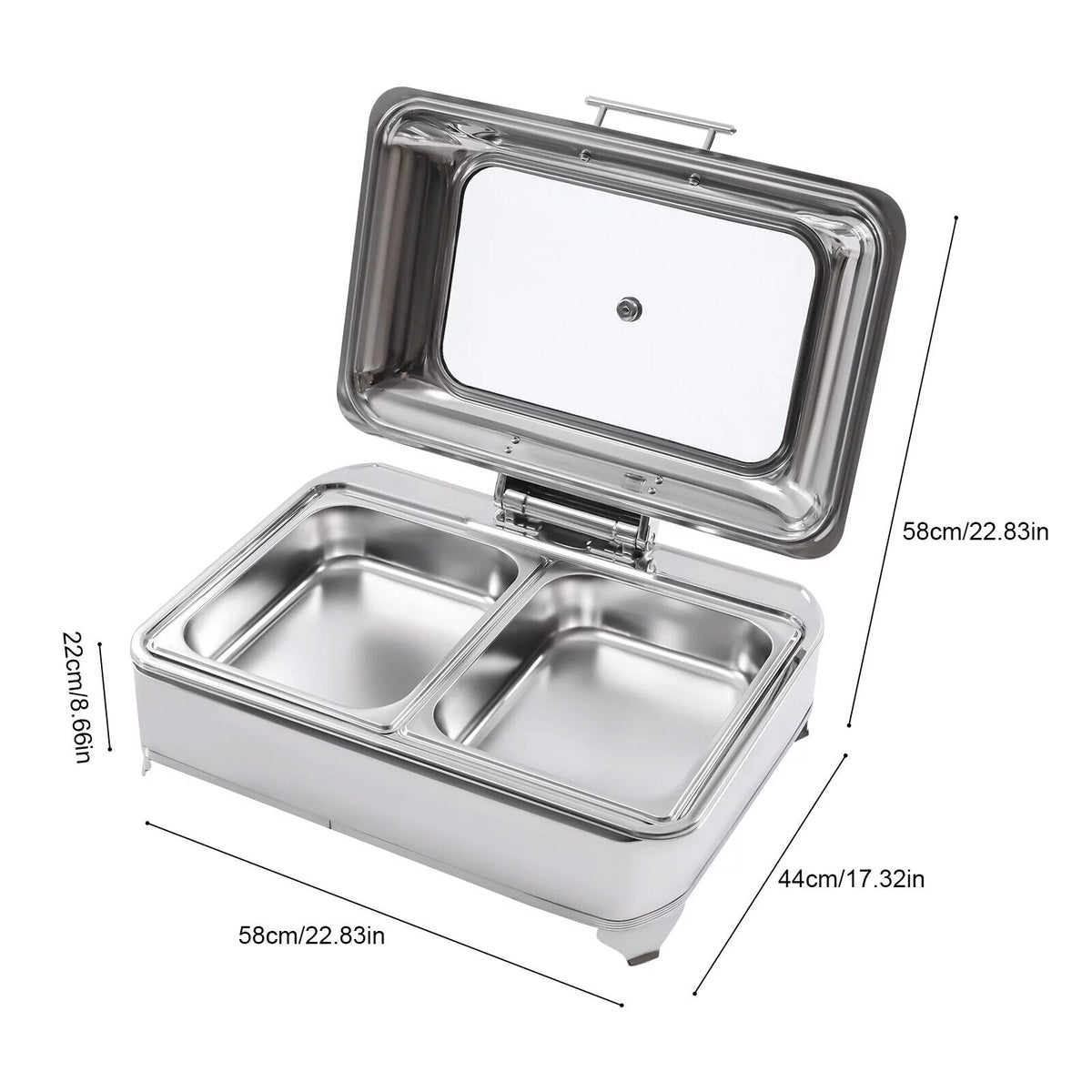 9L Electric Food Warmer with 2 Trays X9746