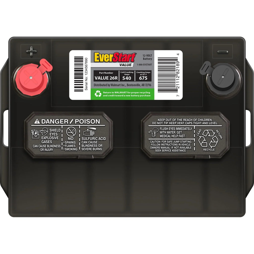 Group Size 26R 12 Volt 540 CCA Lead Acid Automotive Battery A450