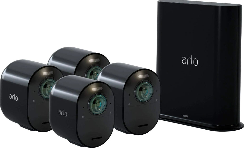Black 4K HDR Wire-Free Security Camera System U26731