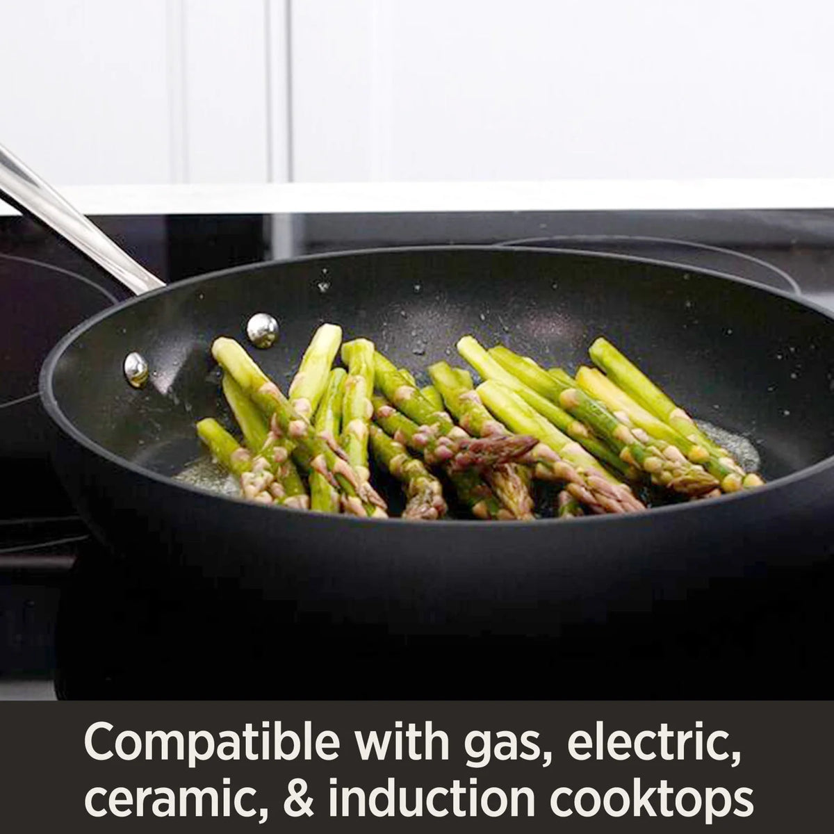 4-Quart Black Nonstick Hard Anodized Saute Pan Q3203