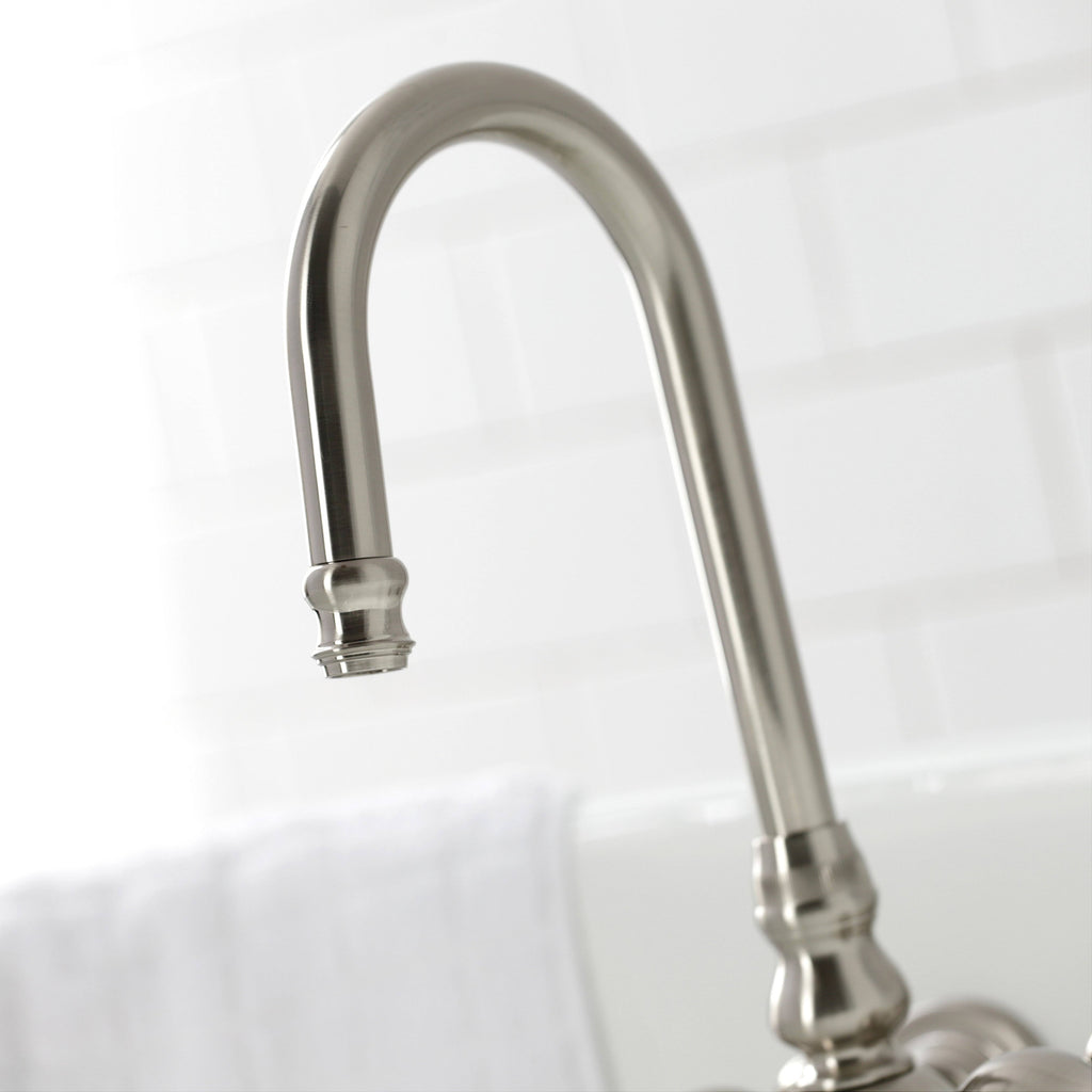 Polished Chrome Tub Wall Mount Clawfoot Tub Faucet W841157