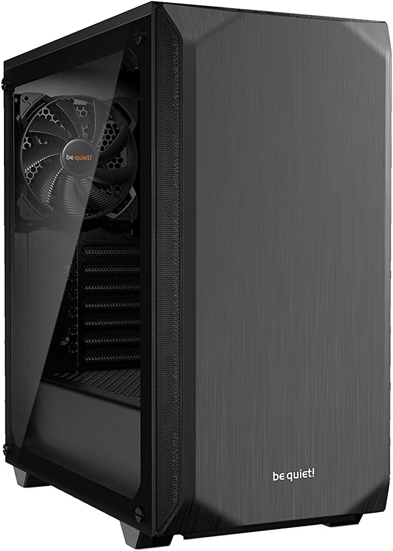 Black Mid Tower ATX Case with Tempered Glass Window L908