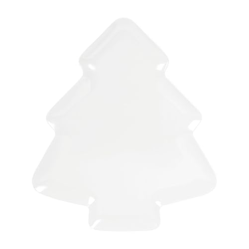 Red 16 x 14 Inch Christmas Tree Shaped Melamine Serving Platter R109