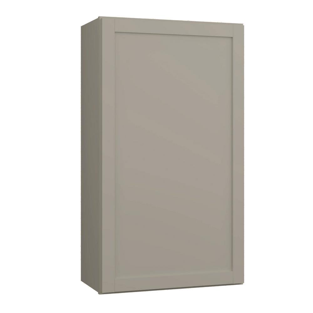 Sterling Gray Laminate Shaker Wall Kitchen Cabinet 24 in. x 42 in. x 12 in. B402669