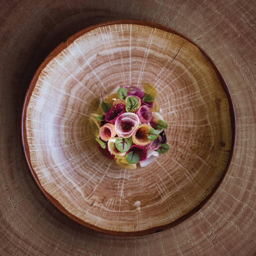 Timber Brown Porcelain Deep Coupe Plate A499404