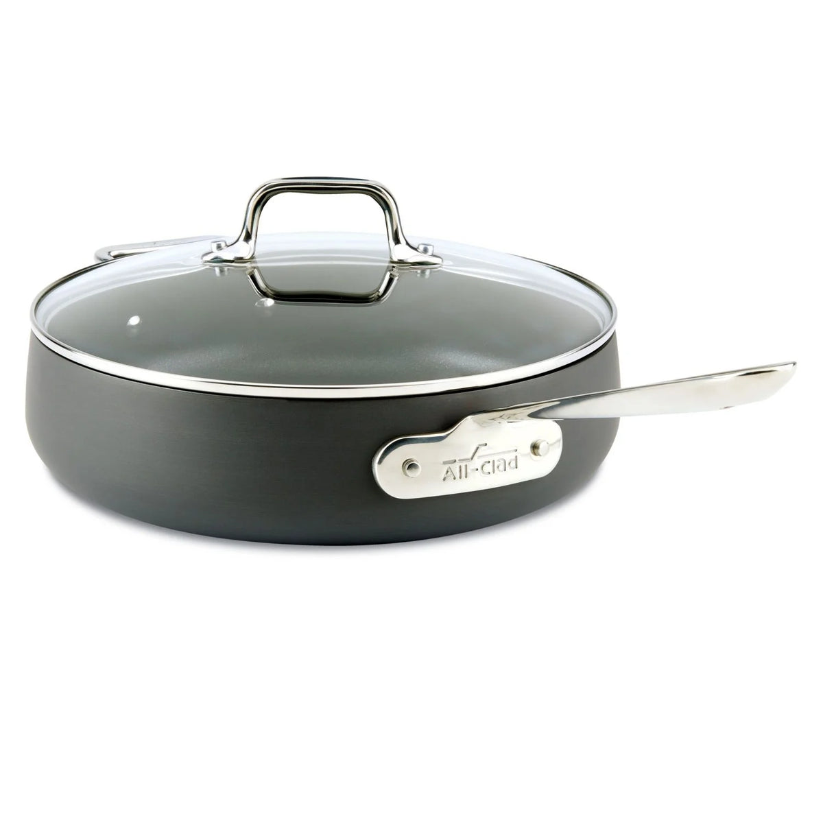 4-Quart Black Nonstick Hard Anodized Saute Pan Q3203