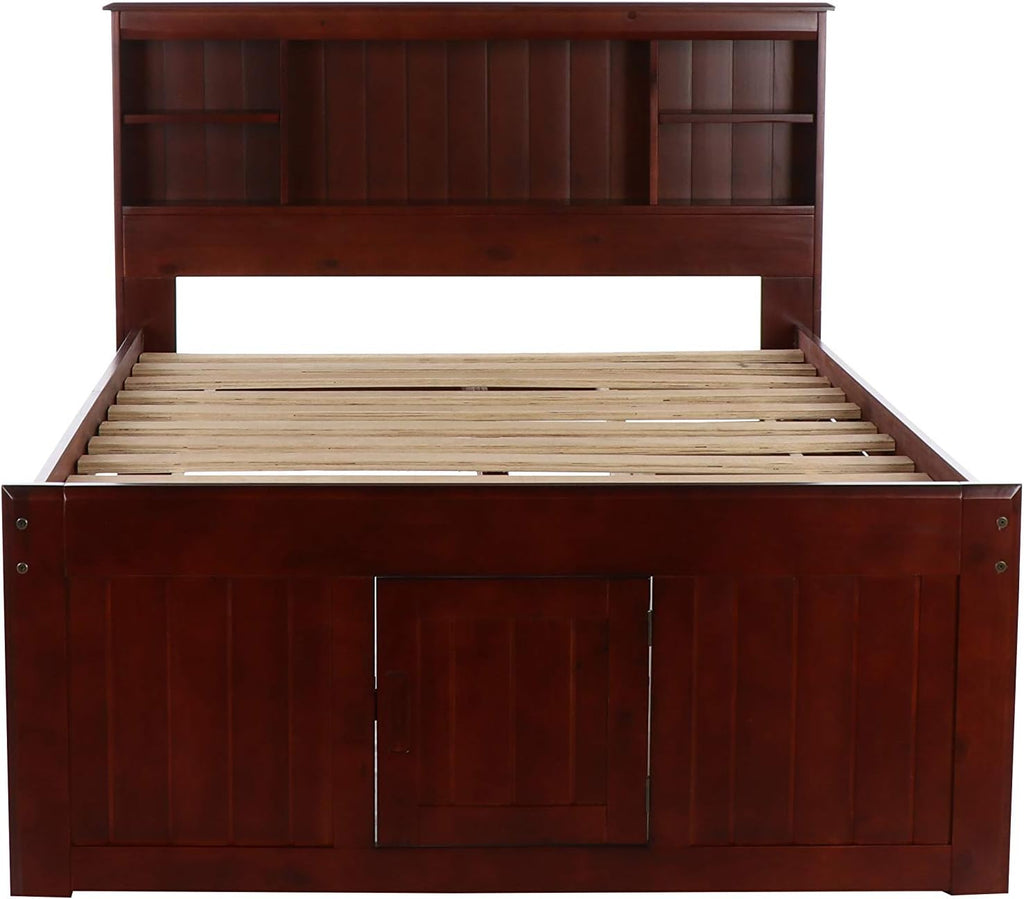 Full Bookcase Bed with 6 Drawers D39049
