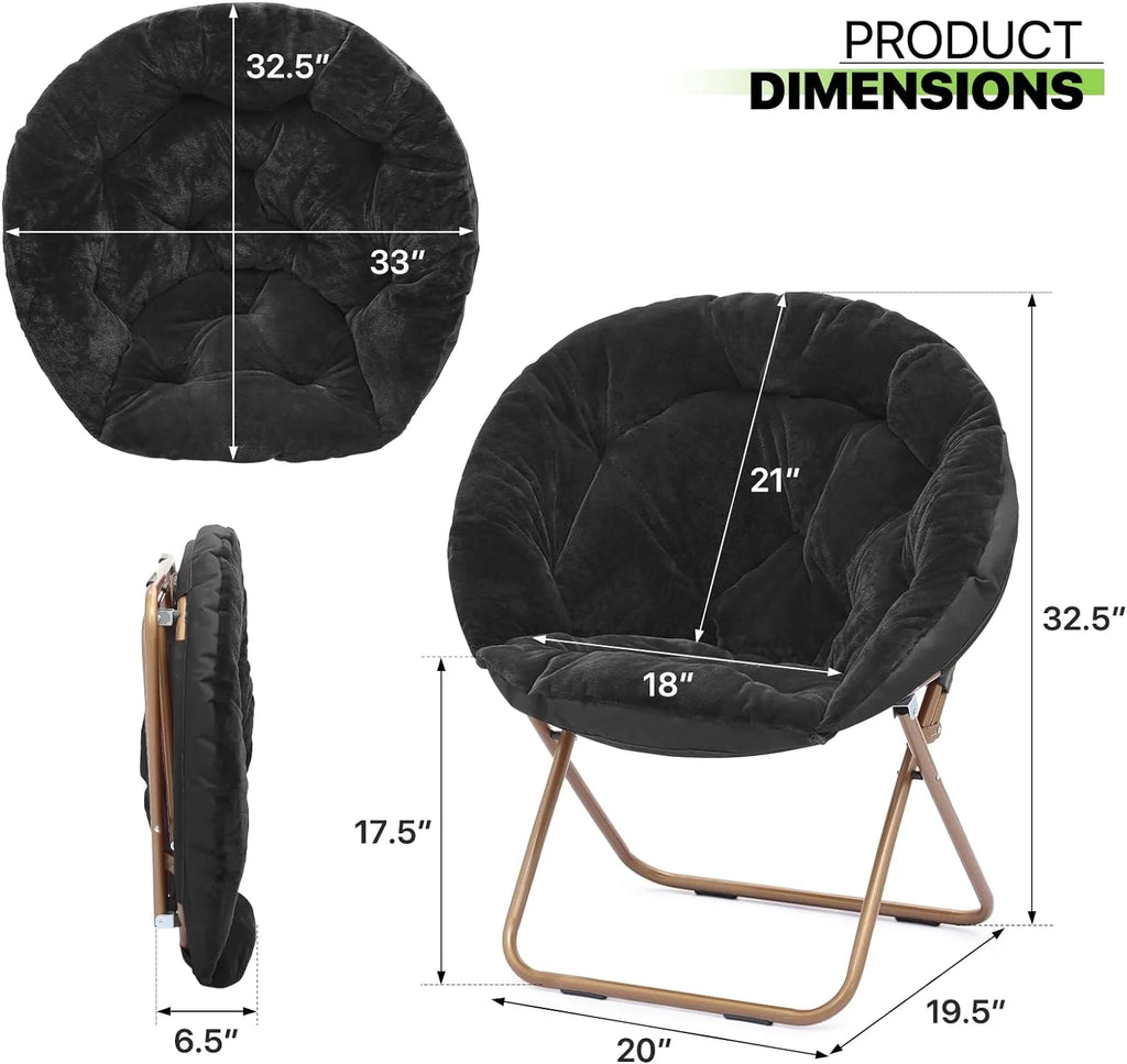 Oversized Foldable Saucer Chair F483