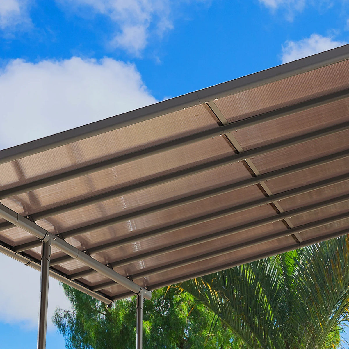 Polycarbonate Wall Mount Gazebo L74531