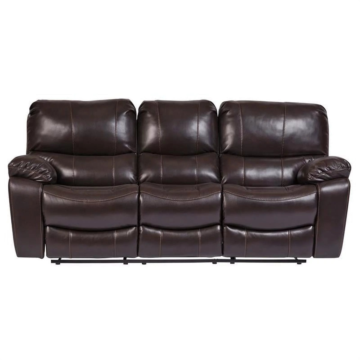 Leather-Look Reclining Sofa H3256