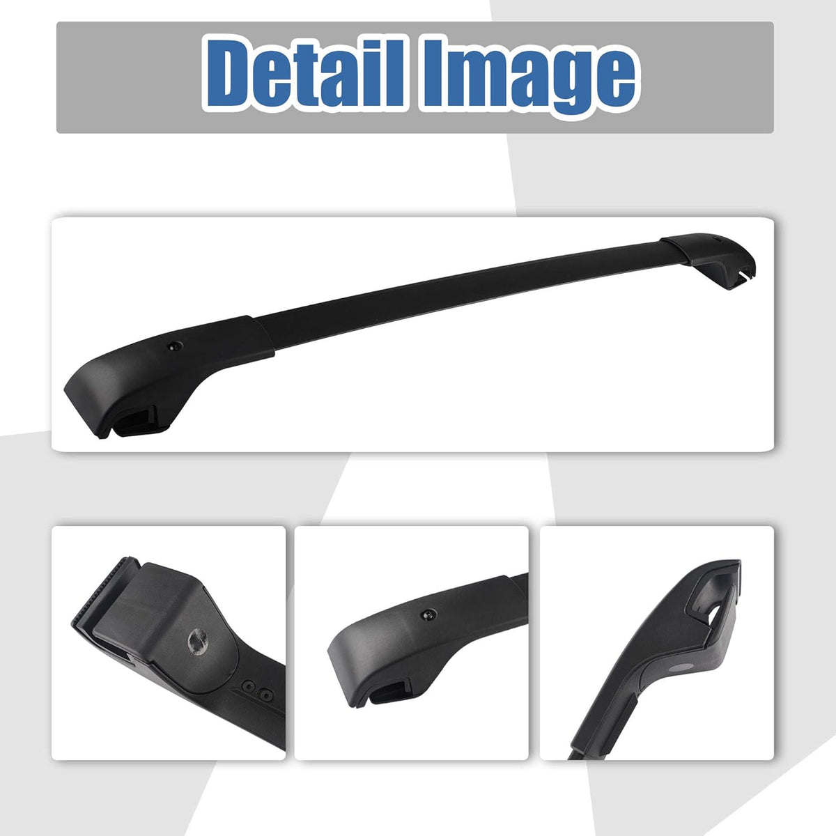 Black Matte Roof Rack Crossbars H2501