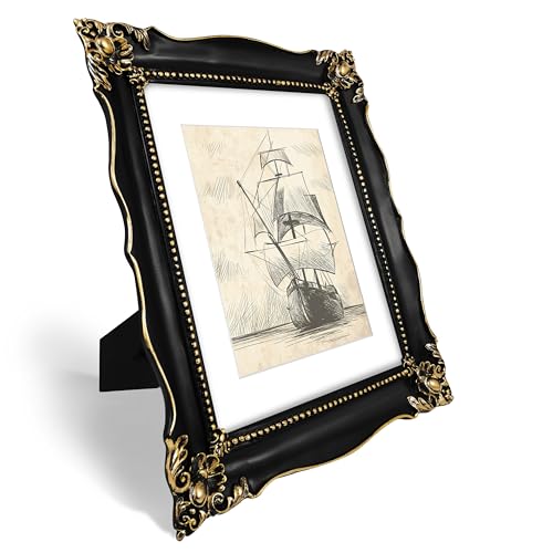 Black 11x14 Picture Frames with Mat K35329