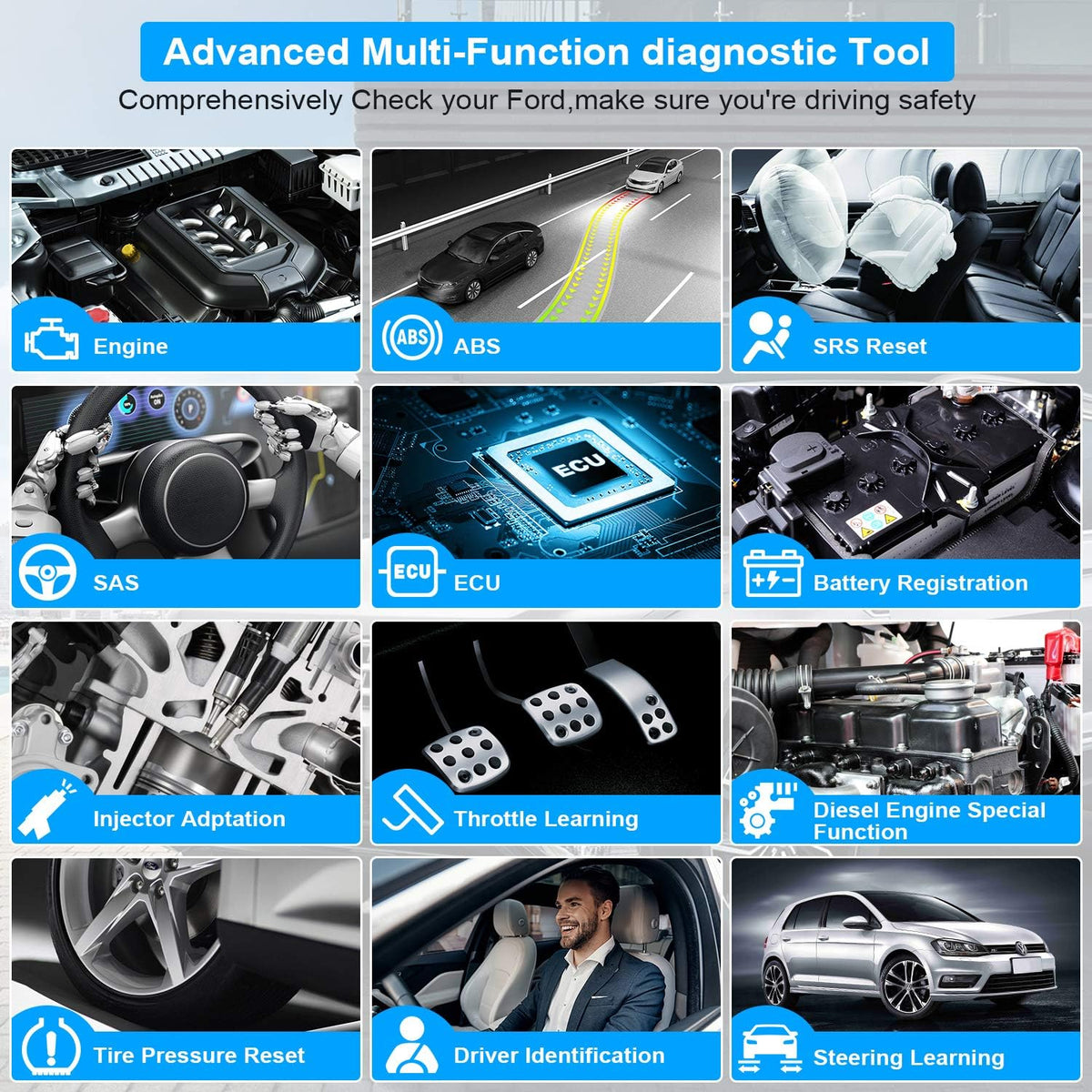 Full Systems OBD2 Scanner Code Reader for VAG After 1996 Z122332