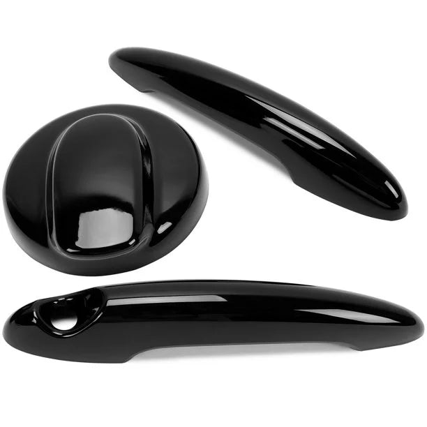 Black Gas Cap and Door Handle Cover for BMW MINI Cooper S Hatchback N616