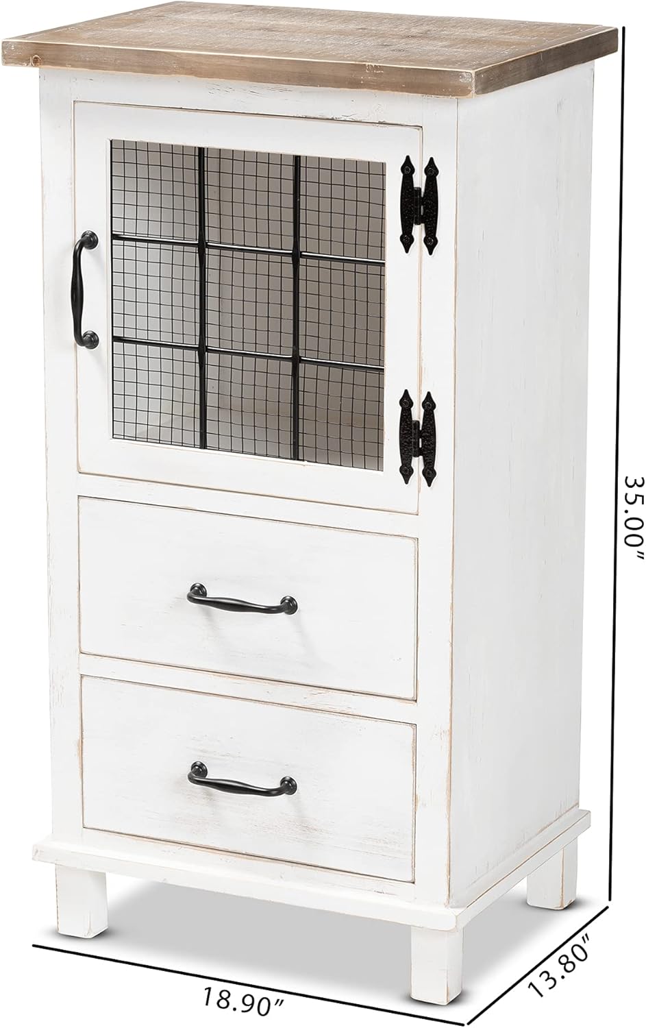 White/Oak Brown Shelving and Cabinets S831737