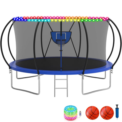10FT 12FT 14FT 16FT Trampoline with Enclosure Net T249405