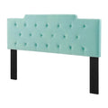 Blue Velvet Tufted Twin Size Headboard P71357