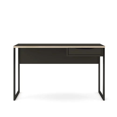 1 Drawer Desk in Black Matte and Oak M4207