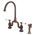 Kitchen Bridge Faucet with Side Spray, Oil Rubbed Bronze I20453
