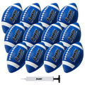 Junior Size Rubber Football 6 Pack with Pump M964139