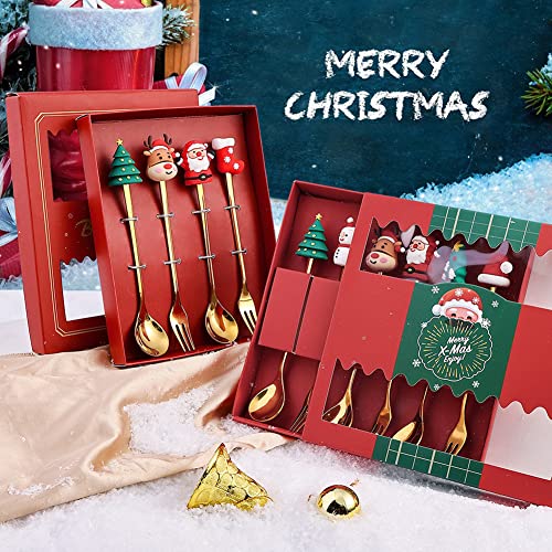 Stainless Steel Christmas Tree Tea Spoon Set 6pcs R309089
