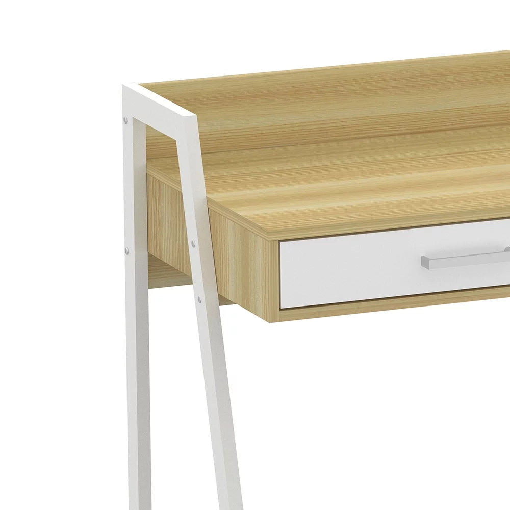 White Metal Writing Desk O7111