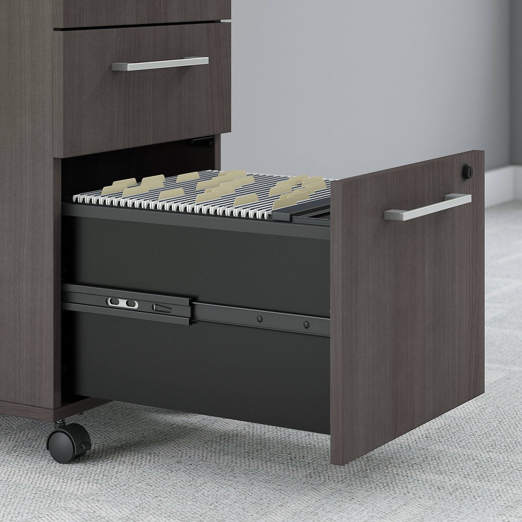 3 Drawer Mobile File Cabinet Platinum Gray T2834