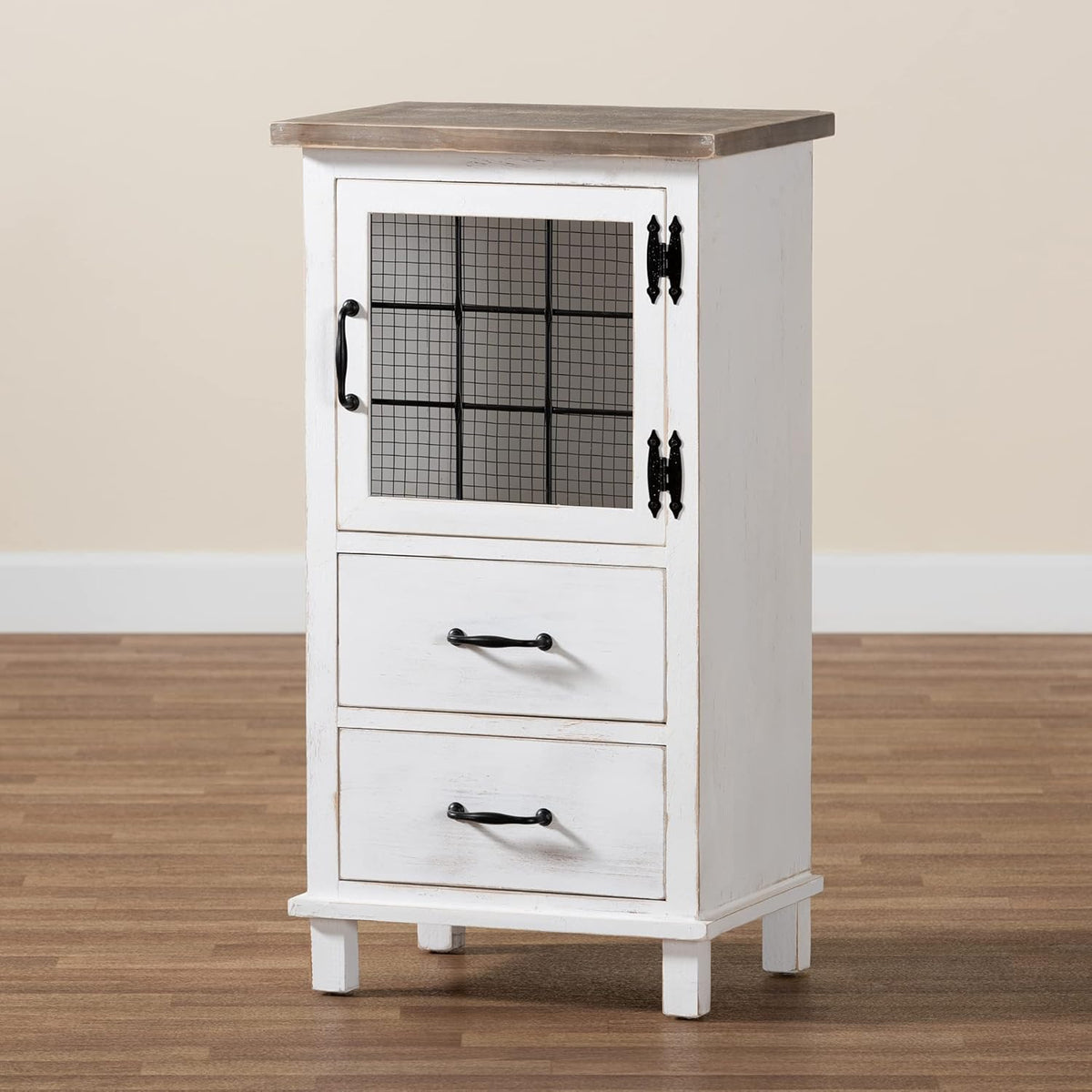 White/Oak Brown Shelving and Cabinets S831737